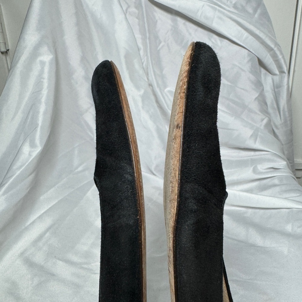 J. Crew Black Suede Smoking Loafer Flat Shoes Size 6.5 - Picture 11 of 16